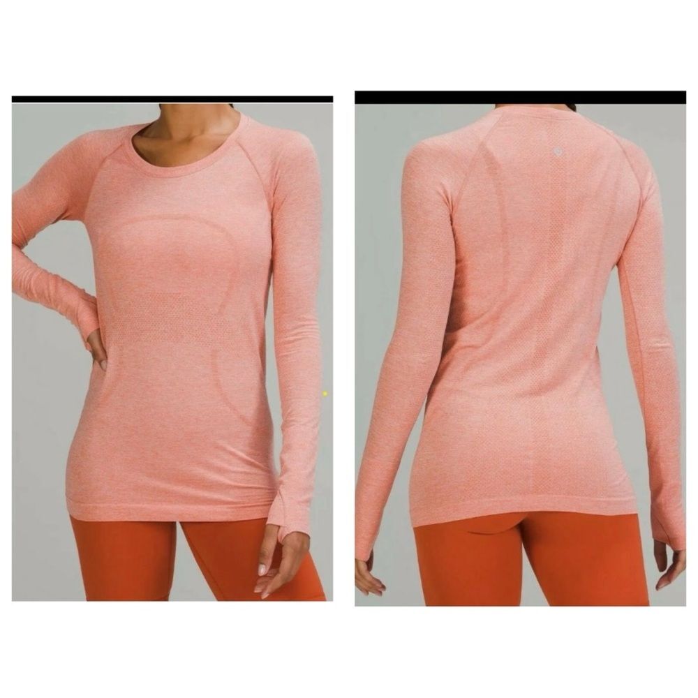 Lululemon Swiftly Tech Long Sleeve 2.0 Size 6 In Pink Savannah/Pink Mist